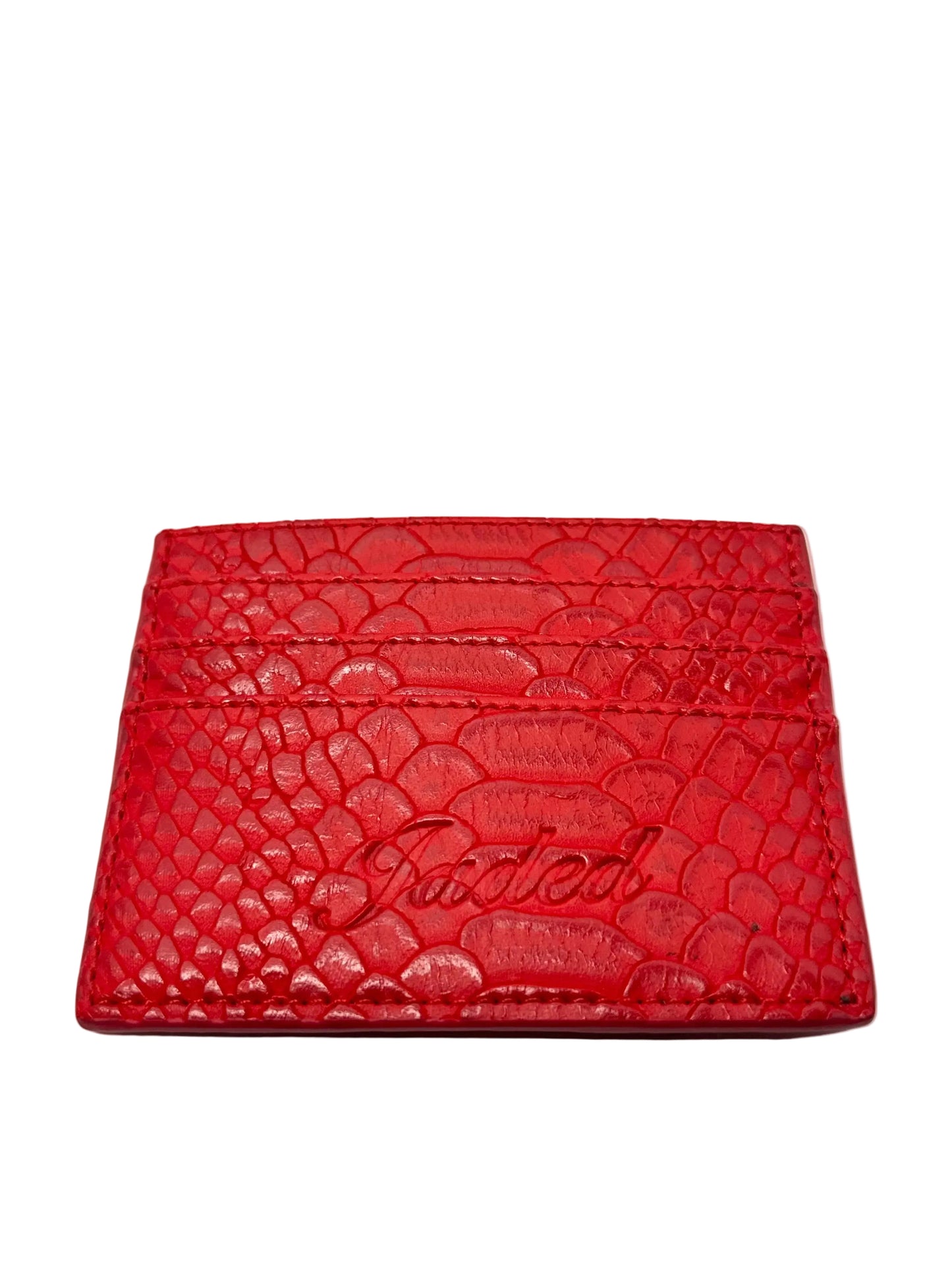 Red & Gold Jaded Cardholder