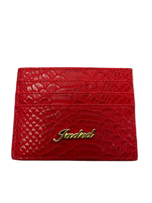 Red & Gold Jaded Cardholder